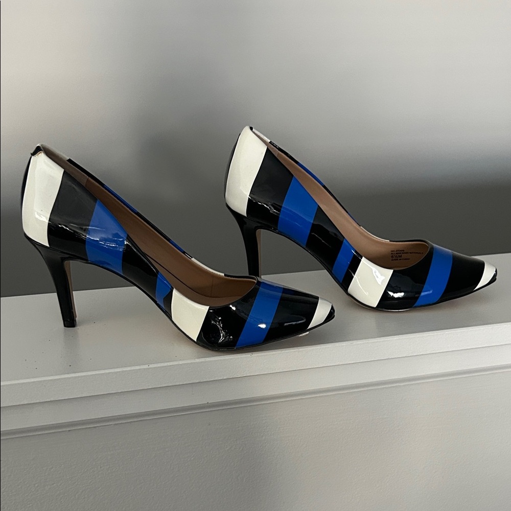 Stylish Black and Blue Women's Heels